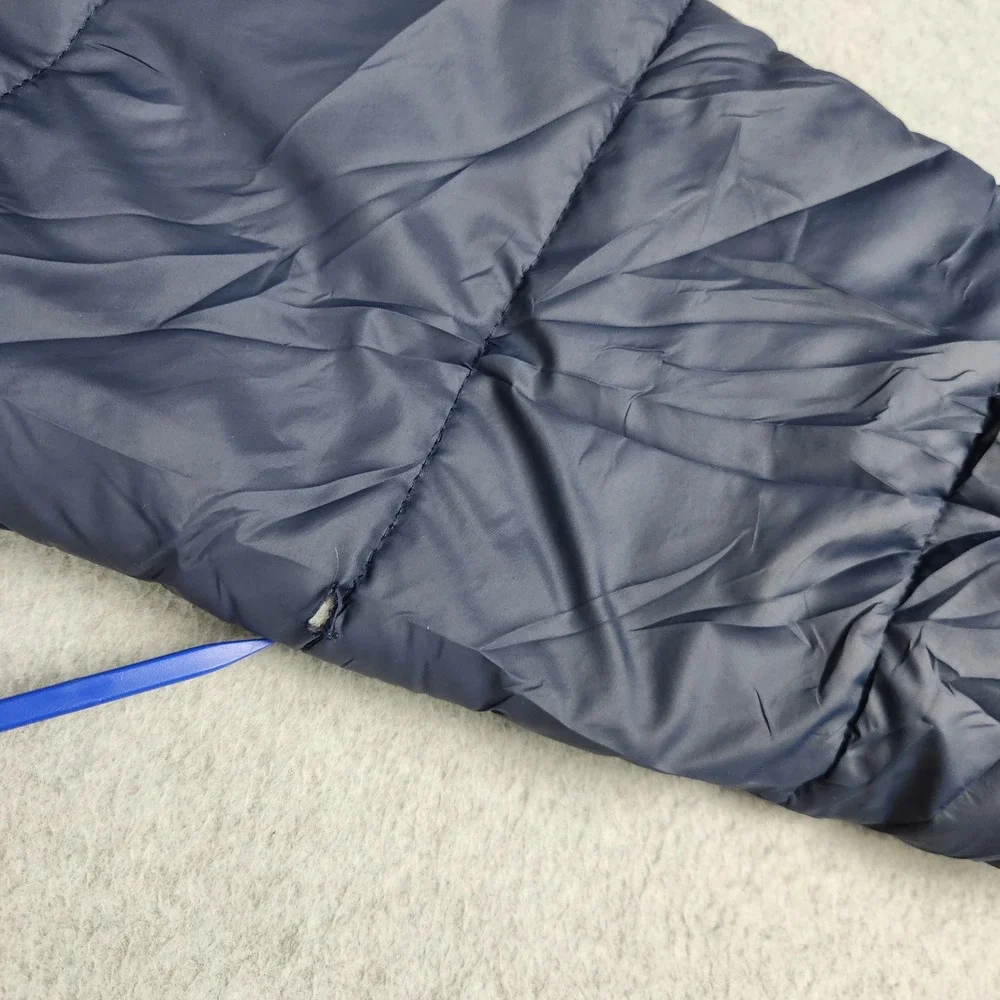 The North Face Puffer Jacket Mens 2XL Blue Quilted Warmth Classic Fit Full Zip